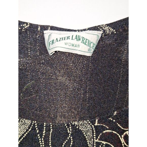 A Frazier Lawrence Plus Top Vintage 80's Officecore City Chic Boho Floral 2X - Picture 2 of 8